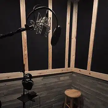 Upstairs vocal booth at Suburban Pro Studios