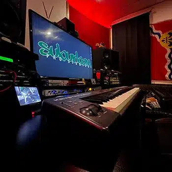 Upstairs control room at Suburban Pro Studios